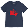 Canada Continent Roots V-Neck Tee