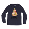 pizza lover's food pyramid Long Sleeve Shirts
