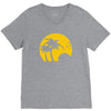 beach silhouette birds sand sunset V-Neck Tee