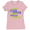 im all for being social but this is fucking bullshit Ladies Fitted T-Shirt