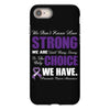 we don't know how strong we are until being strong is the only choice iPhone 8 Case