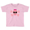 fummy pink skull long sleeve Toddler T-shirt