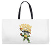 vegan pizza power Weekender Totes