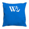 w anchor mens funny offensive Throw Pillow