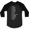 beard length chart 3/4 Sleeve Shirt