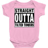 straight outta tilted towers Baby Bodysuit