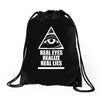 real eyes realize real eyes illuminati Drawstring Bags