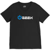 geek' (power on button) V-Neck Tee