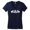 my wife rocks Women's V-Neck T-Shirt