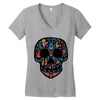 loco coco skul Women's V-Neck T-Shirt