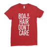 boat hair don't care Ladies Fitted T-Shirt