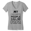 fathers day papa's Women's V-Neck T-Shirt
