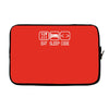 eat sleep code Laptop sleeve