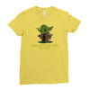 size matters not Ladies Fitted T-Shirt