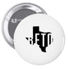 Beto Texas Map Pin-back button