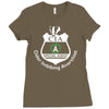 cia badge cider imbibing anarchist with badge Ladies Fitted T-Shirt