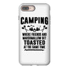 Camping Where Friends And Marshmallow Get Toasted At The Same Time iPhone 8 Plus