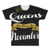 queens are born in november All Over Men's T-shirt