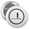woman single Pin-back button