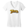 moes Women's V-Neck T-Shirt