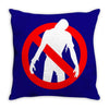 no zombies Throw Pillow
