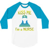 kiss a nurse 3/4 Sleeve Shirt