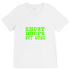 shoot hoops not guns V-Neck Tee