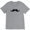 mustache V-Neck Tee