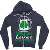 drunk lives matter Zipper Hoodie