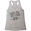 drinks well with others Racerback Tank