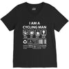 I Am A Cycling Man white letter V-Neck Tee