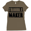 trouble maker Ladies Fitted T-Shirt