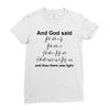 And God Said... Cool Tshirts Ladies Fitted T-Shirt