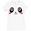 panda face Ladies Fitted T-Shirt