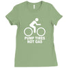 funny eco bicycle (2) Ladies Fitted T-Shirt