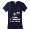 moon finders keepers Women's V-Neck T-Shirt