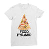 pizza lover's food pyramid Ladies Fitted T-Shirt