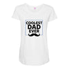 Coolest Dad Ever Maternity Scoop Neck T-shirt