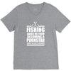 fishing t shirt funny fishing V-Neck Tee