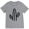 minimalistic cactus V-Neck Tee