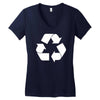 recycle Women's V-Neck T-Shirt