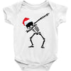 skeleton dabbing christmas Baby Bodysuit