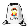 luffy en minion Drawstring Bags