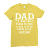 I Love You Dad Ladies Fitted T-Shirt