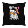 save the puppies Throw Pillow