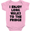 i enjoy long walks to the fridge Baby Onesie