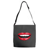 lips red Adjustable Strap Totes