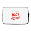zero hair 100 awesome Laptop sleeve