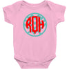 chevron circle Baby Bodysuit