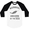 narwhals 3/4 Sleeve Shirt